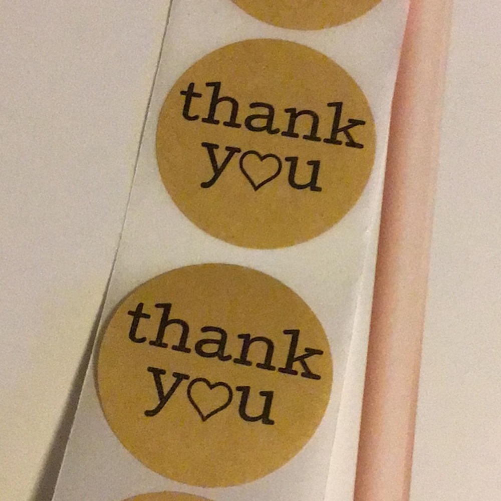 100 pcs thank you stickers - Picture 2 of 3